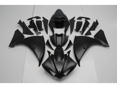 12-14 Matt Schwarz Yamaha YZF R1 Motorrad Verkleidung