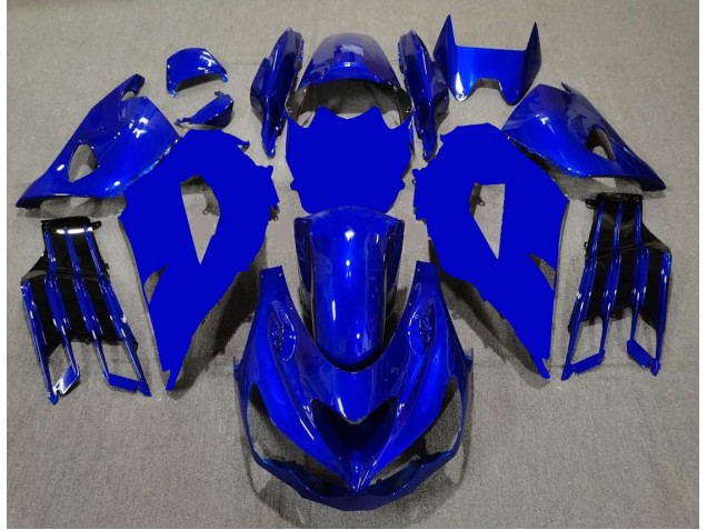 12-21 Blau Schwarz Kawasaki ZX14R ZZR1400 Motorrad Verkleidung