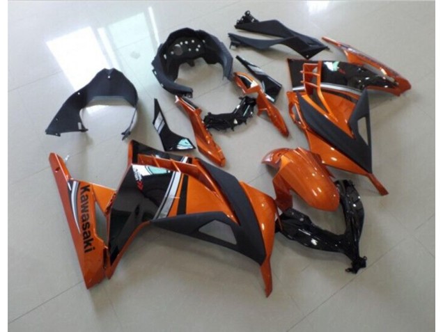 13-16 Schwarz Orange Kawasaki ZX300R Motorrad Verkleidung