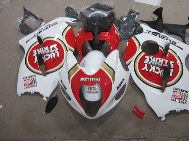 96-07 Weiß Lucky Strike Motul Suzuki GSXR 1300 Hayabusa Motorrad Verkleidung